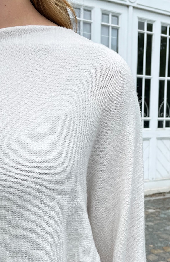 Oversized Soft Trui Light Beige – shoparchief, foto 4