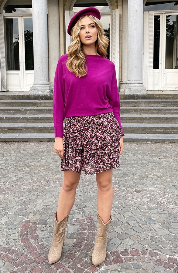 Oversized Soft Trui Magenta – shoparchief, foto 9
