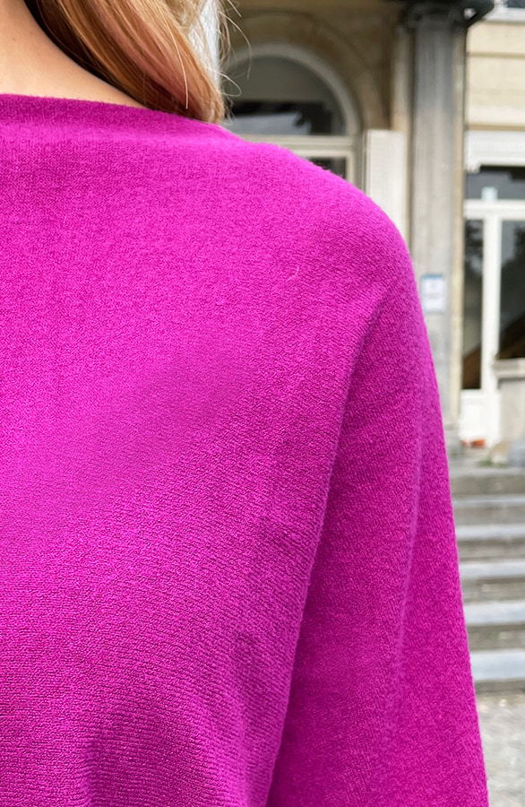 Oversized Soft Trui Magenta – shoparchief, foto 12