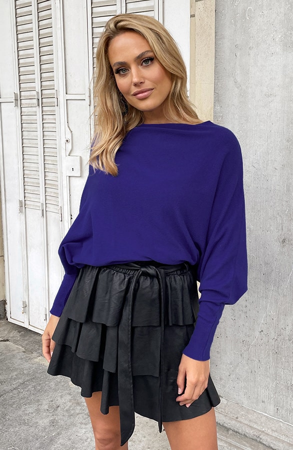 Oversized Soft Trui Royal Blue – shoparchief