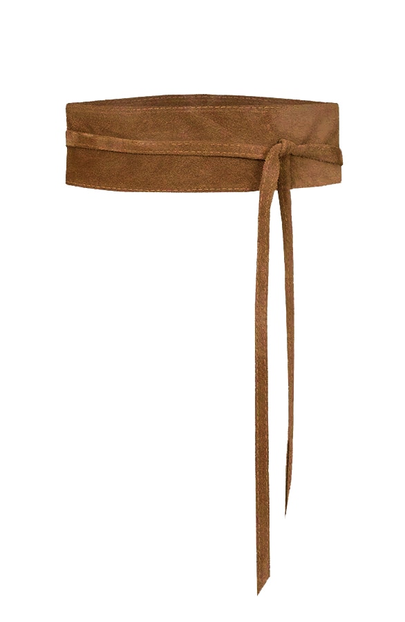 Suede Wikkelriem Cognac – shoparchief