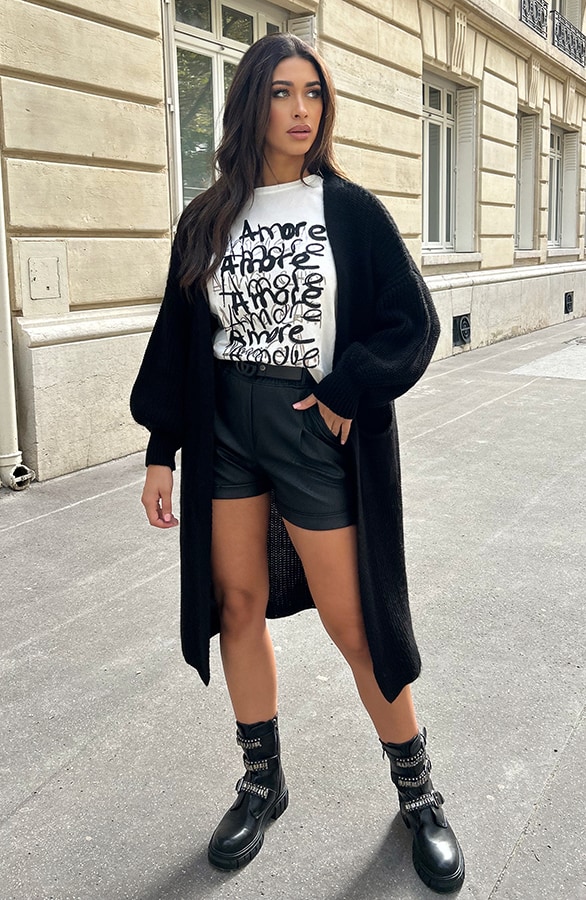 Amore T-Shirt Zwart – shoparchief, foto 6