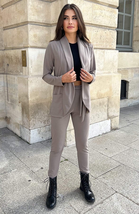 Basic Blazer Taupe – shoparchief, foto 8
