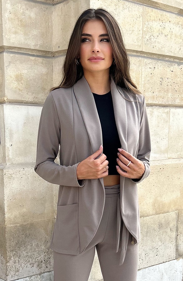 Basic Blazer Taupe – shoparchief, foto 2