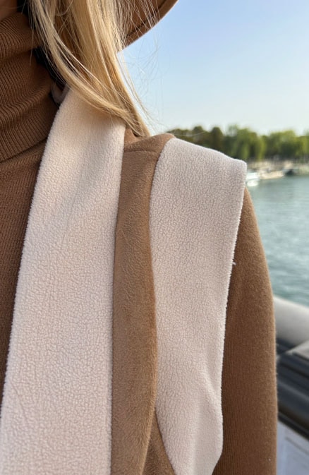 Boho Gilet Soft Embroidery Beige – shoparchief, foto 8