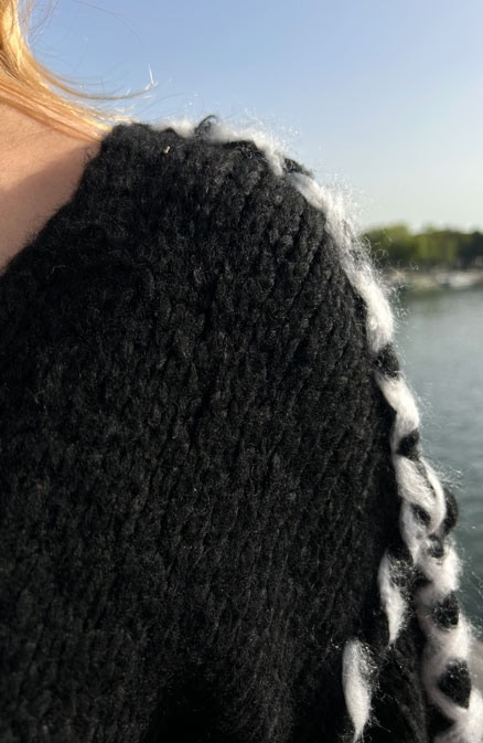 Exclusive Handmade Sweater FMH Zwart – shoparchief, foto 6