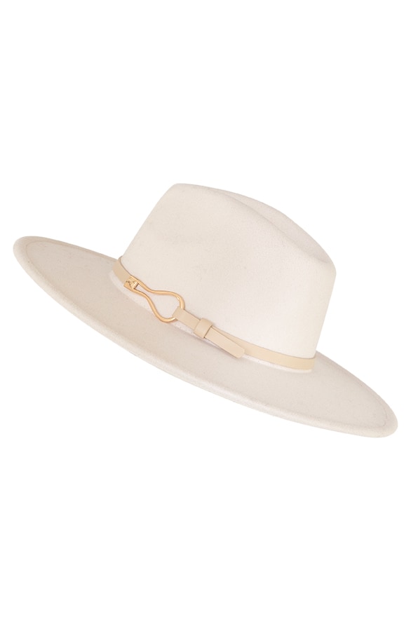 Fedora Hut Goldene Schnalle Beige, Shoparchiv