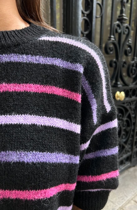 Gebreide Top Lila Fuchsia – shoparchief, foto 7