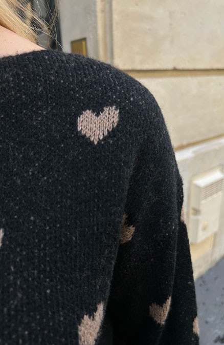 Hartjes Knitted Trui Zwart – shoparchief, foto 8