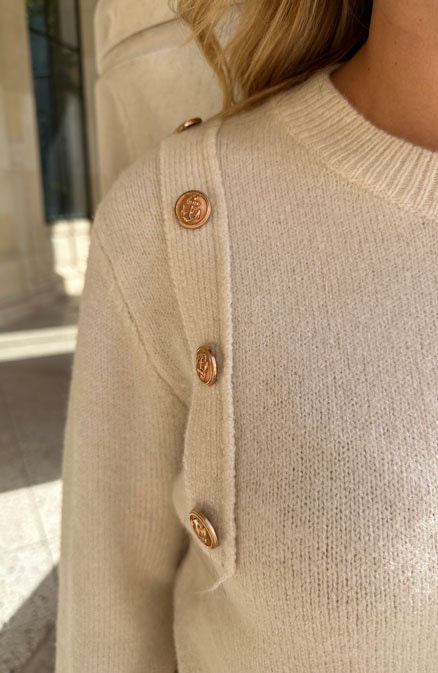 Knopen Trui Milaan Ecru – shoparchief, foto 9