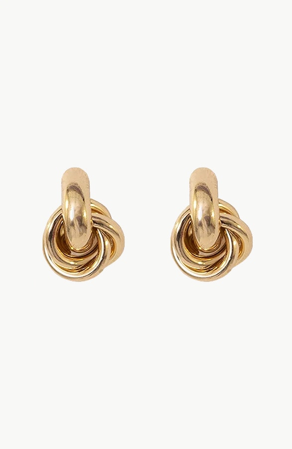Luxury Knot Oorbellen Goud – shoparchief