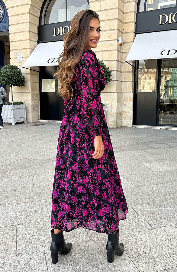 Maxi Jurk Romantic Velvet – shoparchief, foto 7