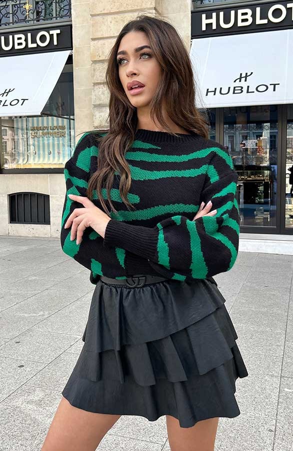 Zebra Trui Bright Green – shoparchief, foto 2