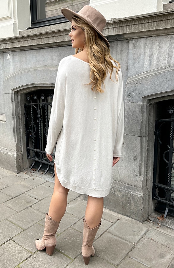 Comfy Trui Lang Light Beige – shoparchief, foto 4