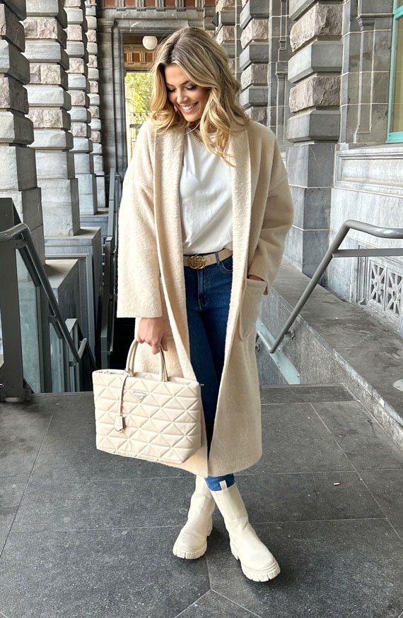 Ultra Soft Coat Classic Ecru – shoparchief, foto 8