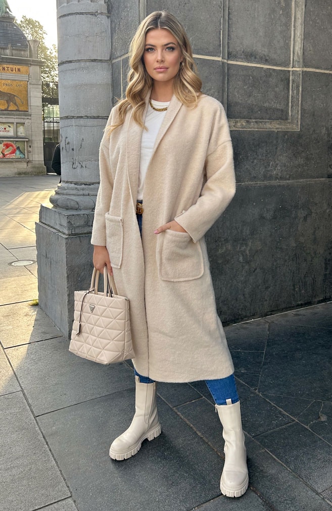 Ultra Soft Coat Classic Ecru – shoparchief, foto 3