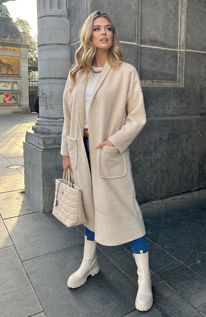 Ultra Soft Coat Classic Ecru – shoparchief, foto 6