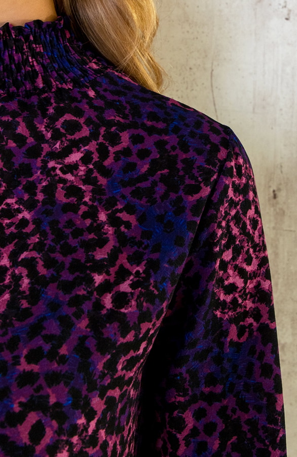 Col Blouse Leopard Dust Roze – shoparchief, foto 5