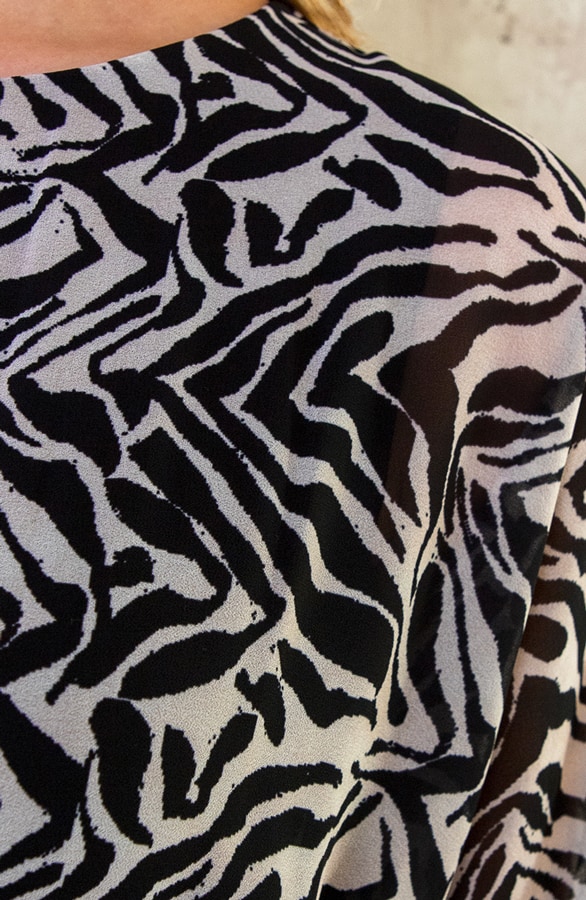 Casual Print Jurk Beige – shoparchief, foto 5