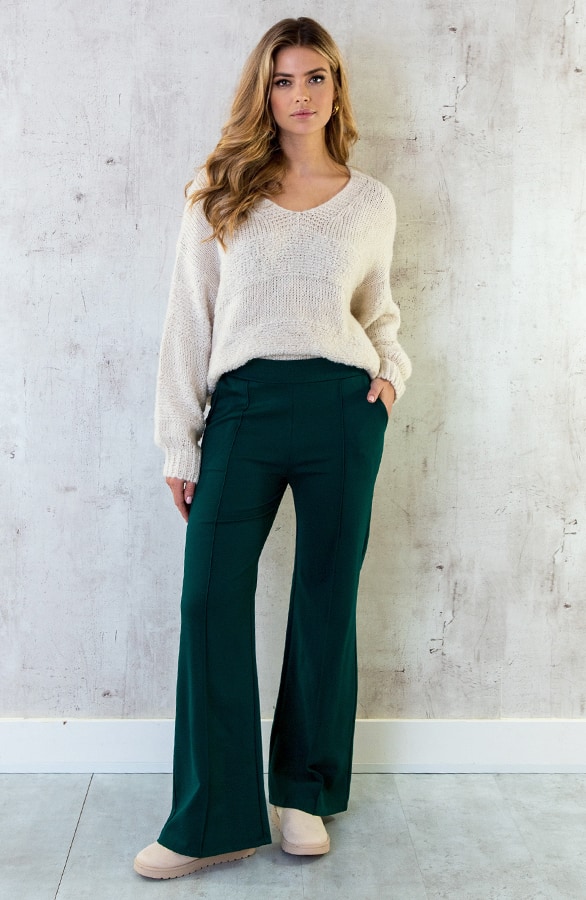 Comfy Pantalon Detailed Smaragd – shoparchief, foto 6