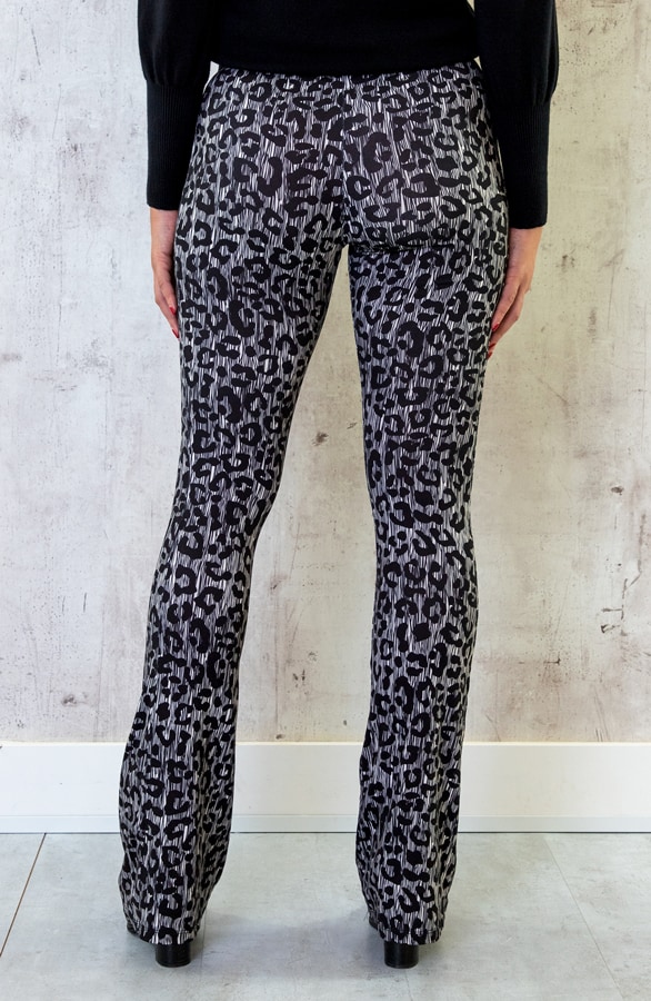 Flared Broek Panterprint Luxury – shoparchief, foto 4