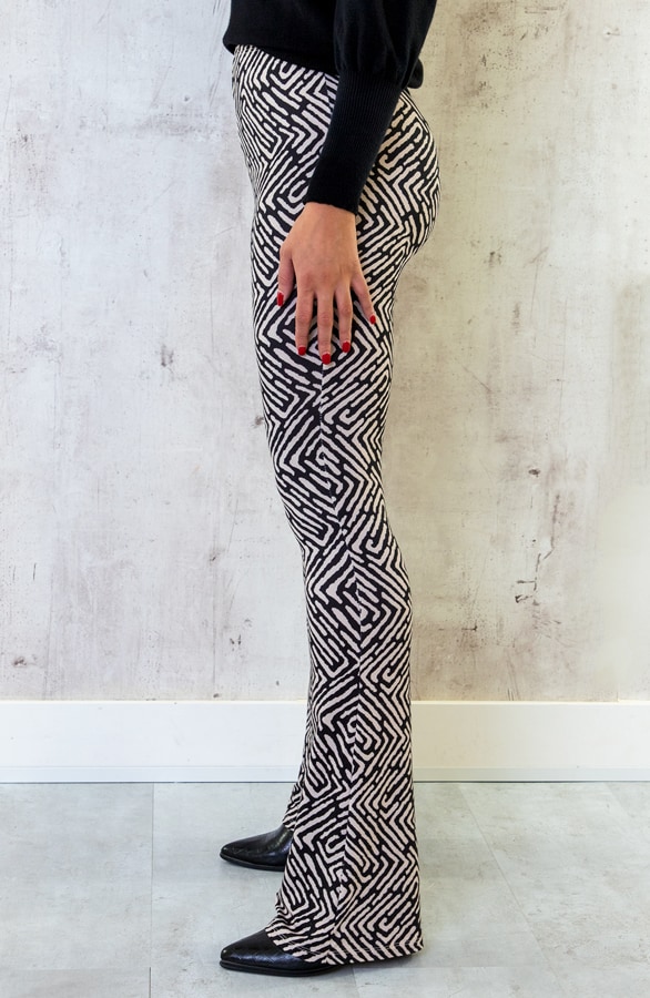Flared Broek Limited Camel – shoparchief, foto 4