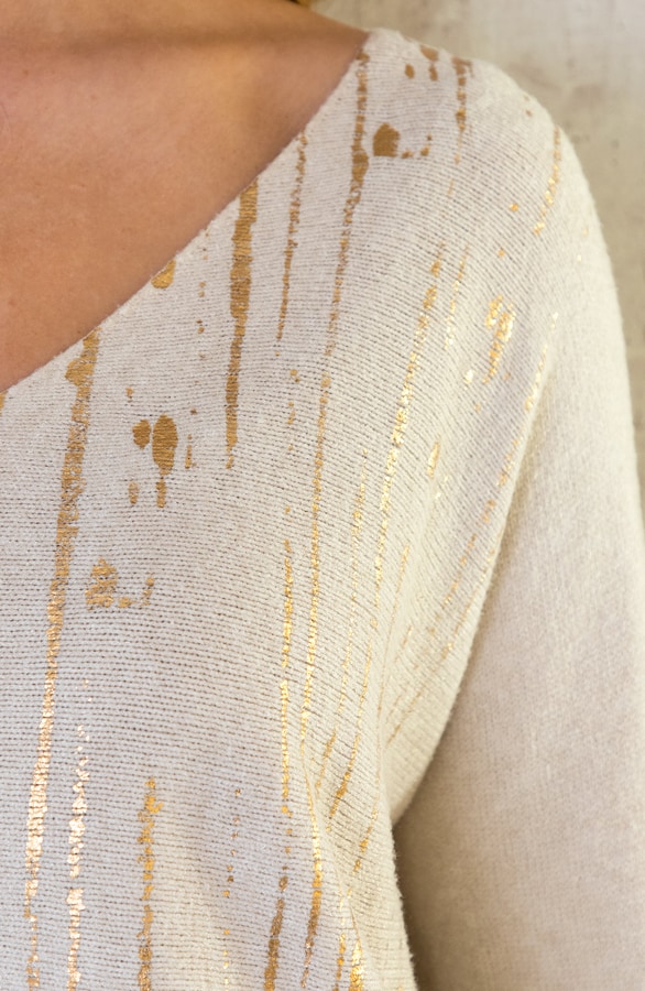 Metallic Soft Trui Light Beige – shoparchief, foto 4