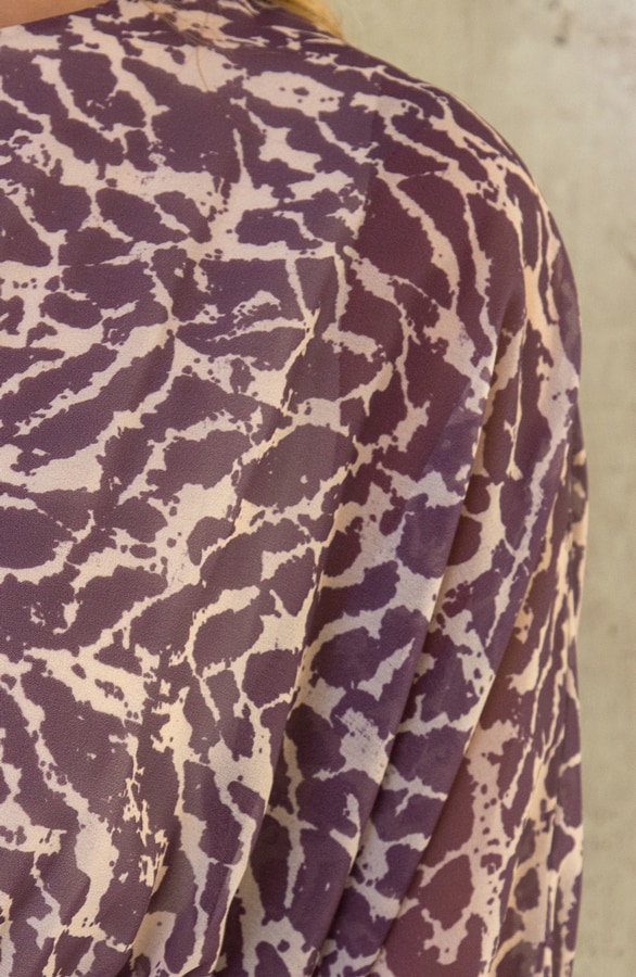 Print Jurk Sleeve Mauve – shoparchief, foto 5