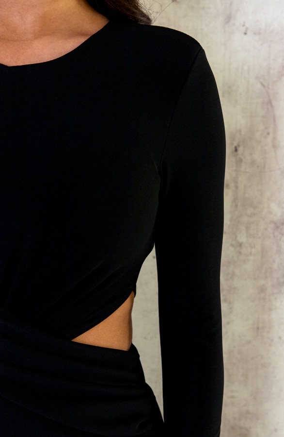 Plooi Jurk Met Cut-Out Detail – shoparchief, foto 6