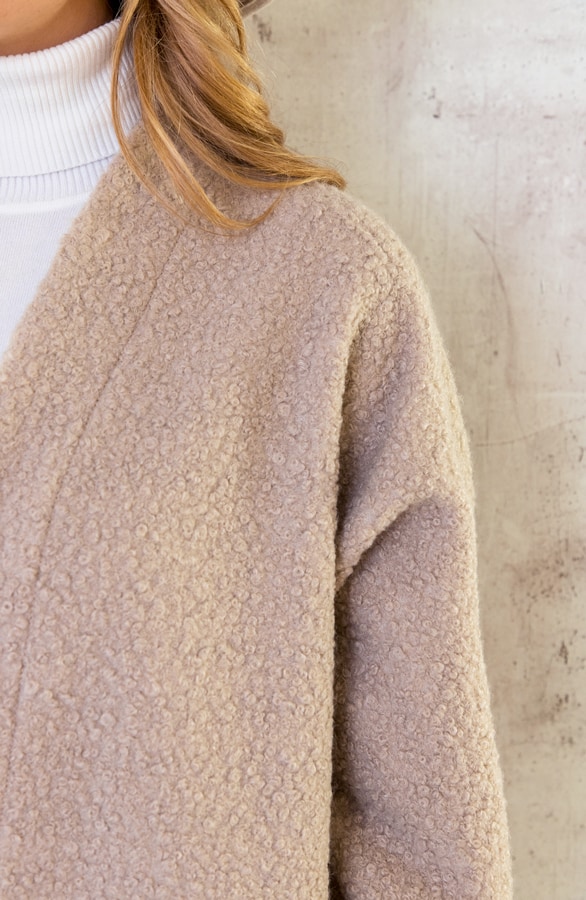 Soft Teddy Vest Lang Beige – shoparchief, foto 5