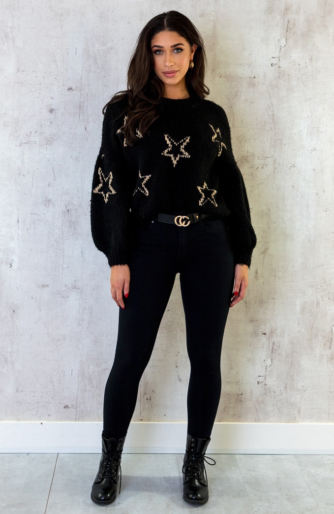 Sterren Trui Lurex Zwart – shoparchief, foto 4