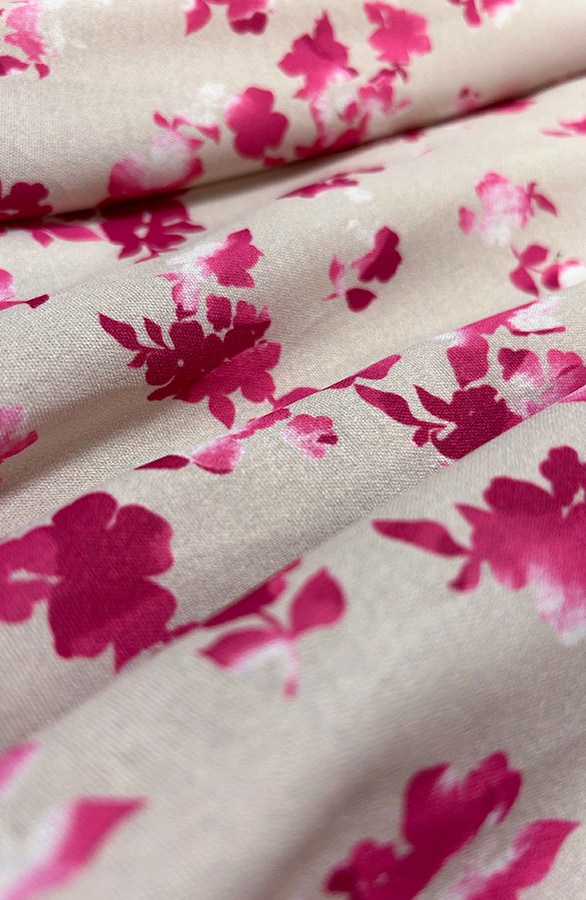 Florence Flower Print Jurk Beige – shoparchief, foto 5