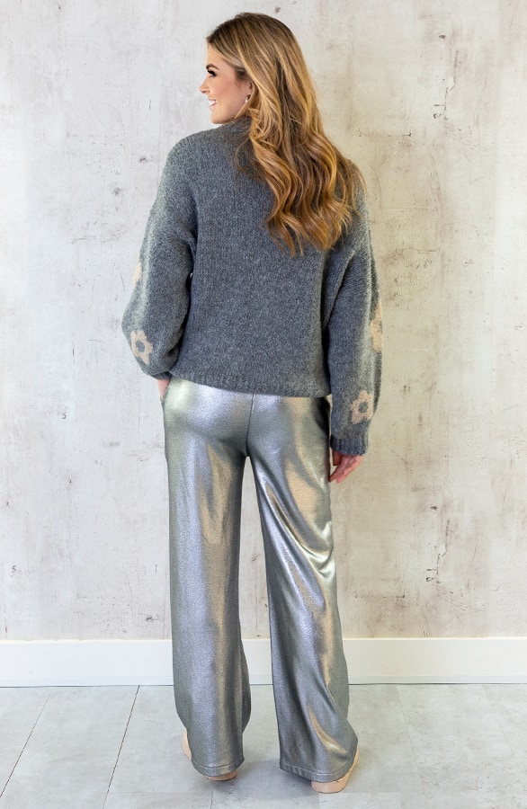 Metallic Broek Zilver – shoparchief, foto 4