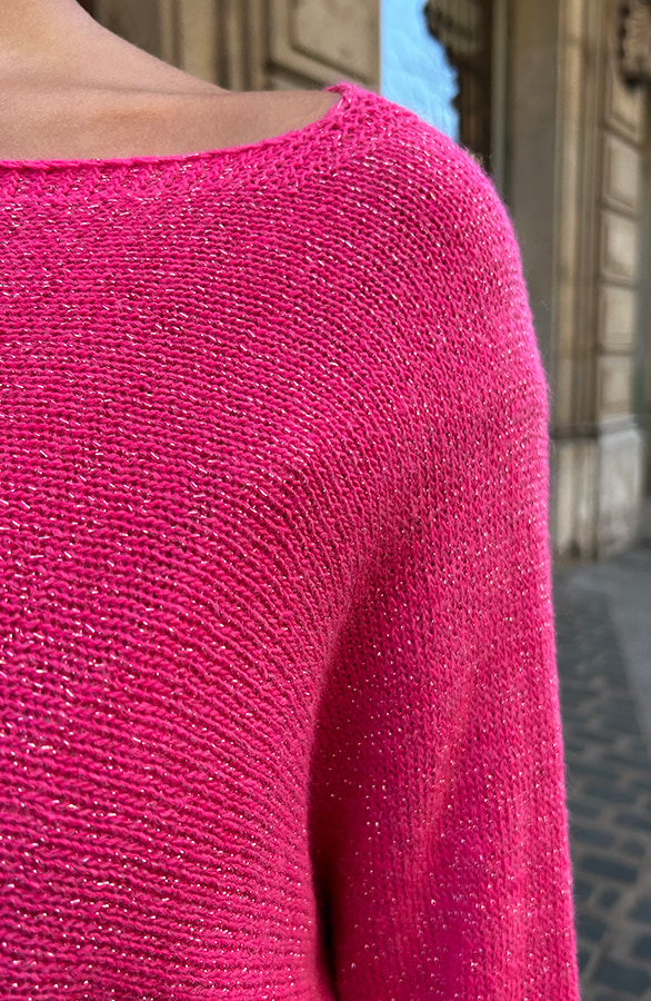 Back Bow Detail Sweater Roze – shoparchief, foto 11