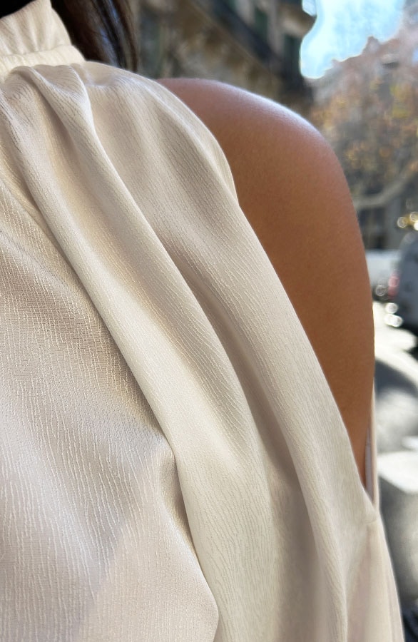 Blouse Met Cut Out Ecru – shoparchief, foto 6