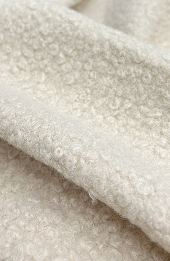 Boucle Bomber Jacket Beige – jassen, foto 10