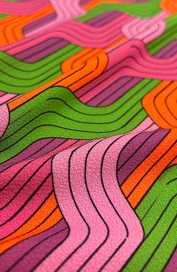 Col Top Print Groen Oranje – shoparchief, foto 6