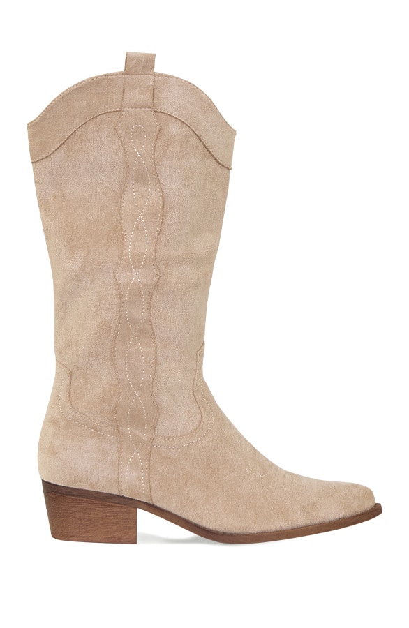 Cowboy Boots High Beige – shoparchief, foto 2
