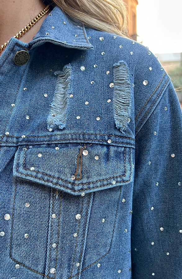 Diamond Denim Jacket – shoparchief, foto 6