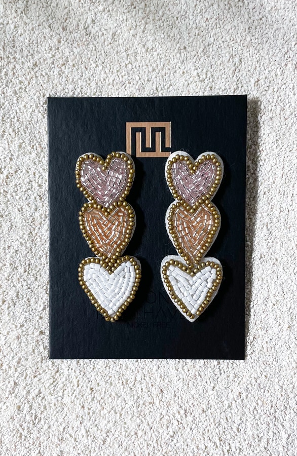 Exclusive Beads Hartjes Oorbellen – shoparchief, foto 3