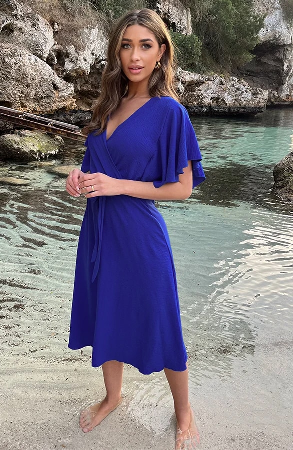 Florence Midi Kleid Kobalt, Kleider, Foto 5