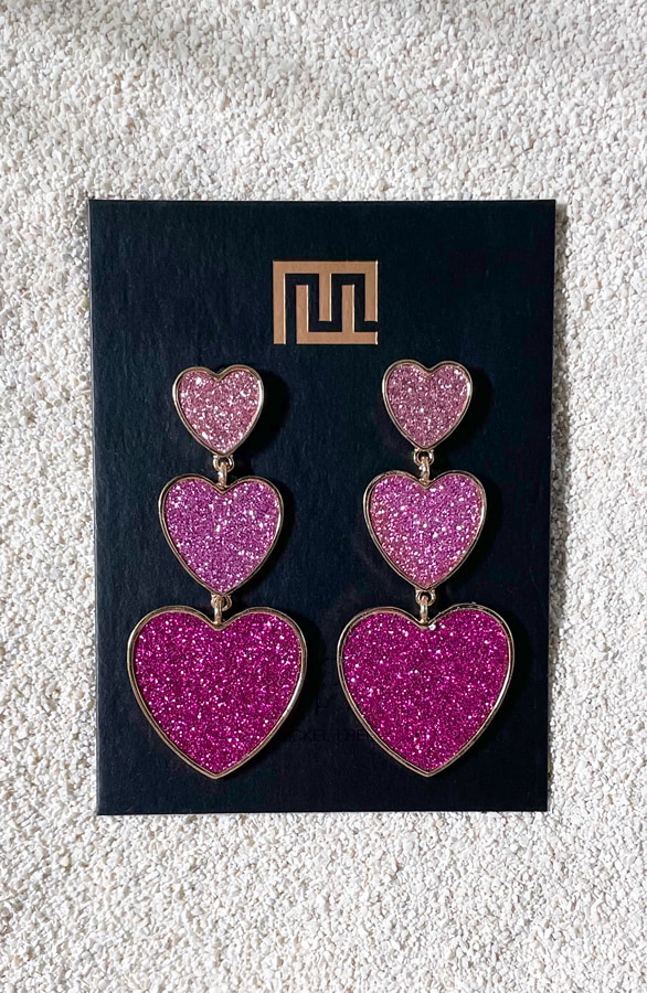 Hartjes Oorbellen Pinklicious – shoparchief, foto 3