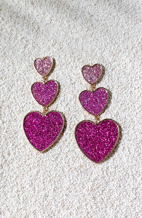 Hartjes Oorbellen Pinklicious – shoparchief, foto 2