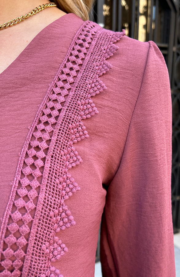 Lace Detail Blouse Cipolla – shoparchief, foto 6