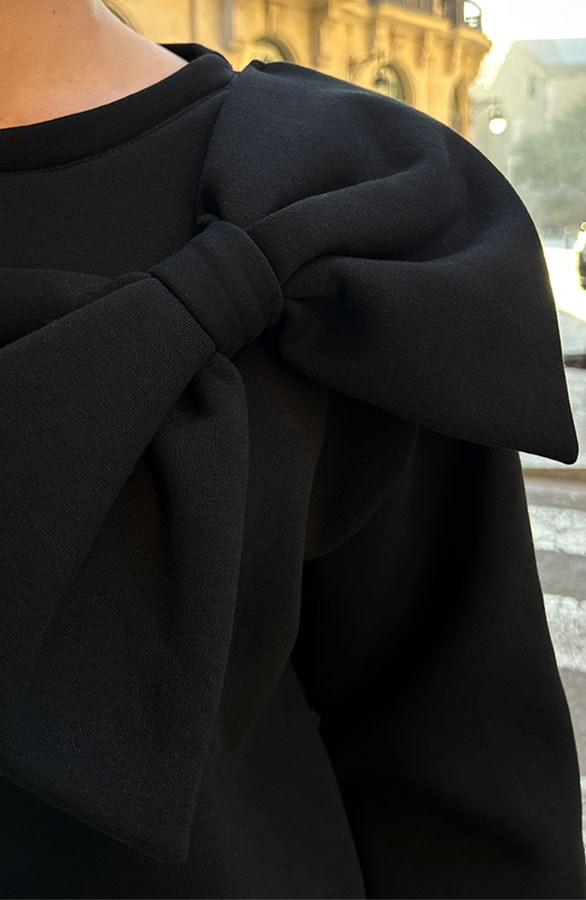 Oversized Strik Trui Zwart – shoparchief, foto 10