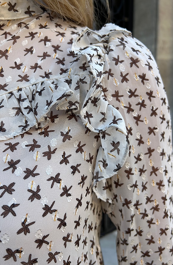 Ruches Chicago Blouse Print – shoparchief, foto 3