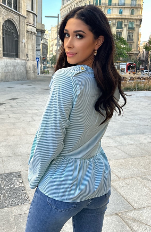 Bluse mit Schleifchen Mint, Shoparchiv, Foto 8