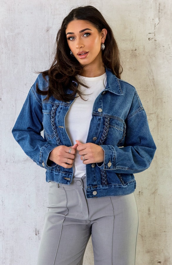 Braided Denim Jacket – shoparchief, foto 6