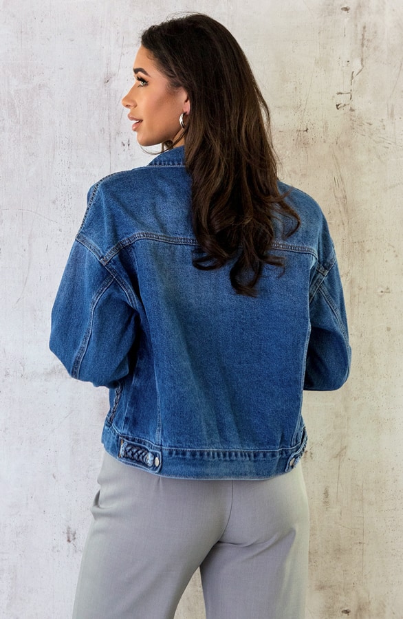 Braided Denim Jacket – shoparchief, foto 7