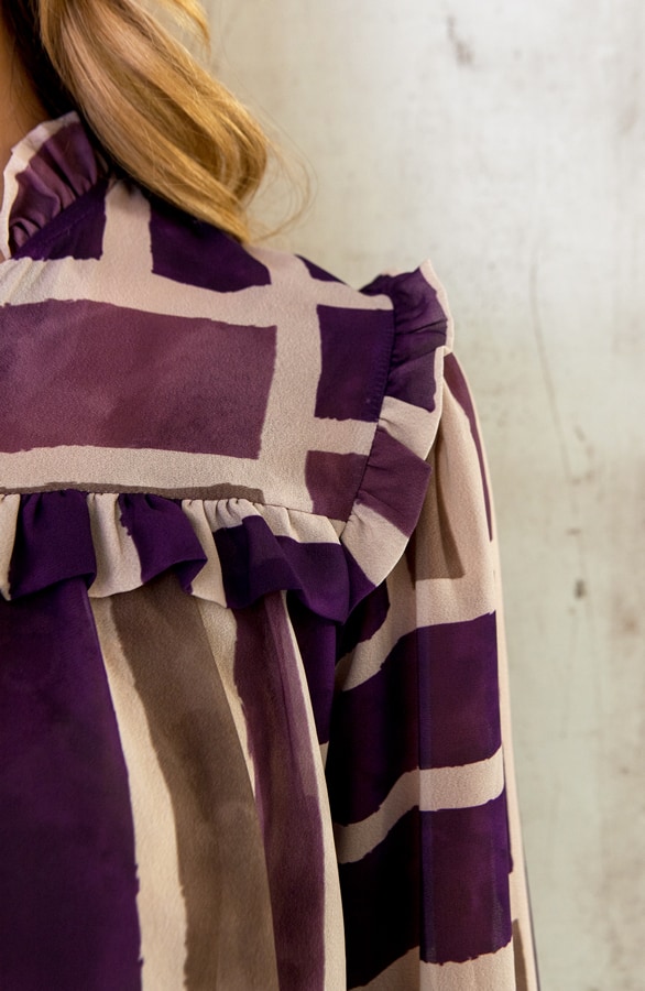 Chiffon Blouse Mauve – shoparchief, foto 4
